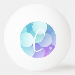 Pelota De Ping Pong C Nombre Inicial Juegos de Burbujas Remo Azul Púrp