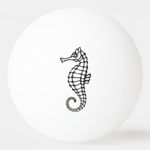 Pelota De Ping Pong Caballito de mar negro