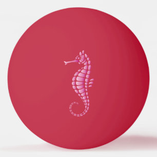 Pelota De Ping Pong Caballito de mar rosa