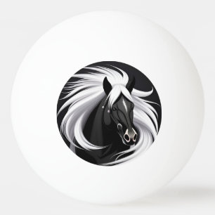 Pelota De Ping Pong Caballo Negro Magnífico
