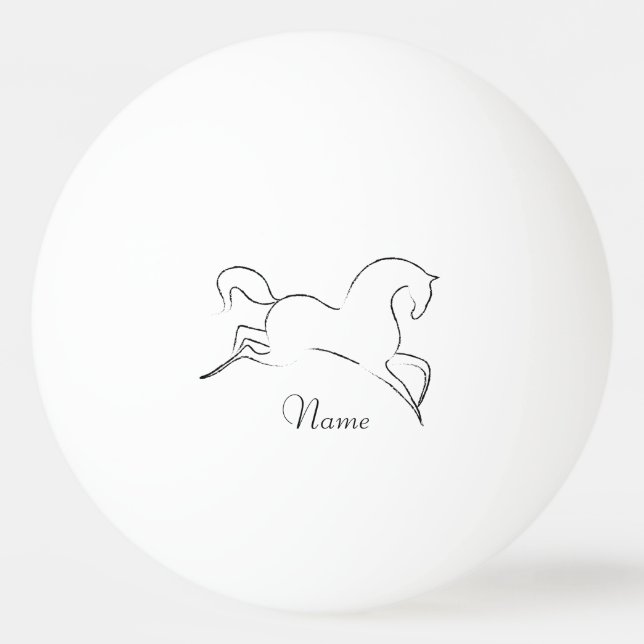 Pelota De Ping Pong Caballo salvaje Thunder_Cove (Anverso)