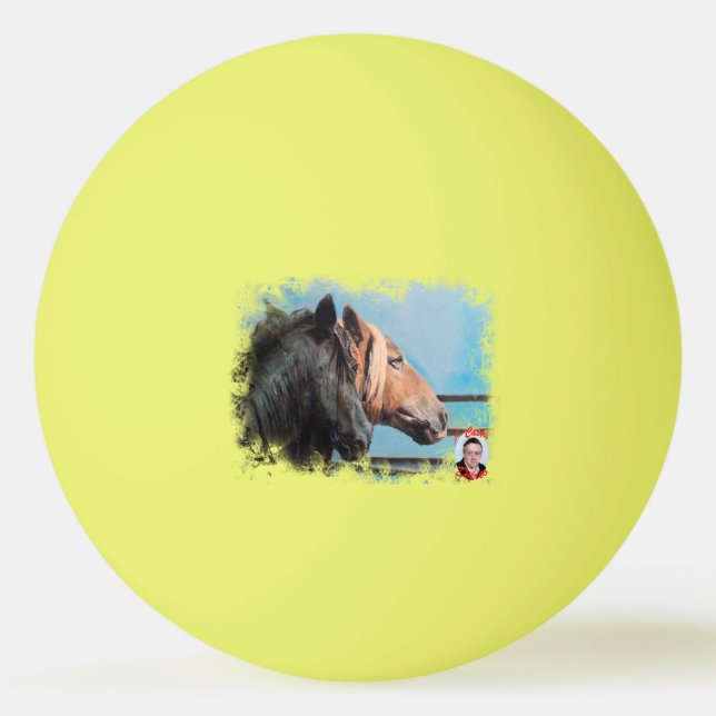 Pelota De Ping Pong Caballos/Cabalos/Horses (Anverso)