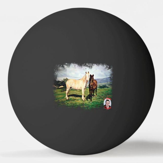Pelota De Ping Pong Caballos/Cabalos/Horses (Anverso)