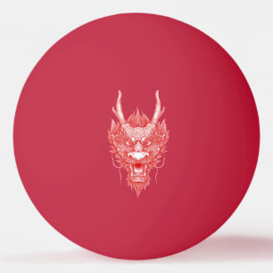 Pelota De Ping Pong Cabeza de Dragón Oriental