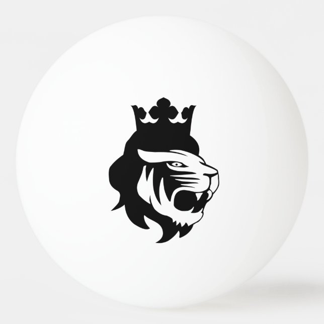 Pelota De Ping Pong Cabeza de rey león (Anverso)