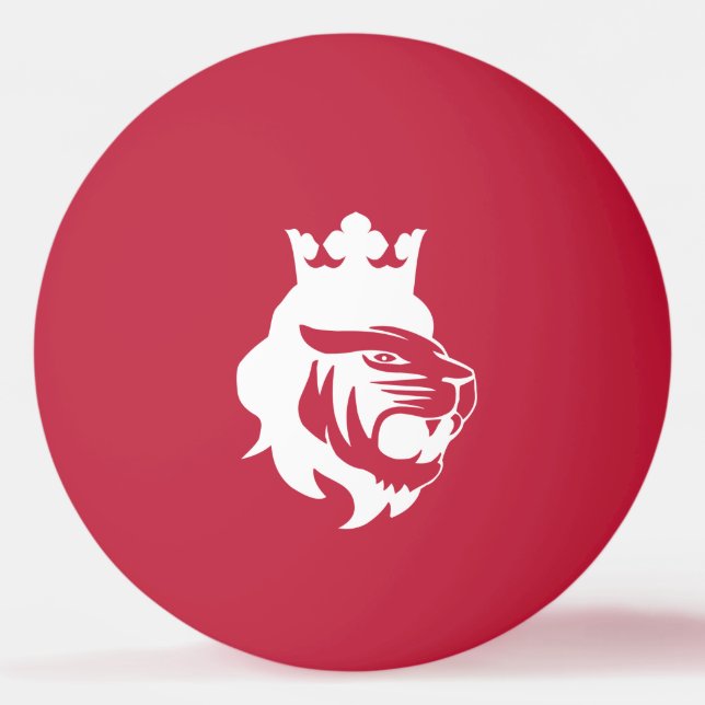 Pelota De Ping Pong Cabeza de rey león (Anverso)