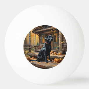 Pelota De Ping Pong Cabina de registro de recuperación de Labrador Neg