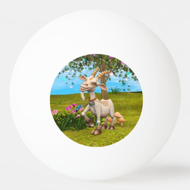 Pelota De Ping Pong Cabra feliz (Anverso)