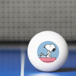 Pelota De Ping Pong Cacahuetes   Esnoopia en la máquina de escribir