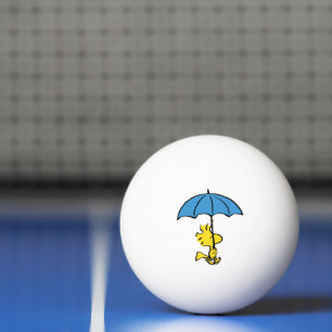 Pelota De Ping Pong Cacahuetes   Paraguas azul de Woodstock