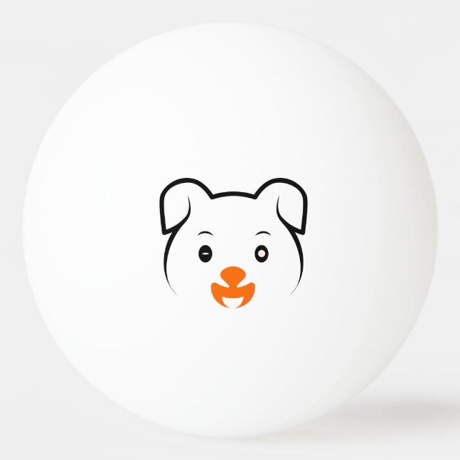 Pelota De Ping Pong Cachorro (Anverso)