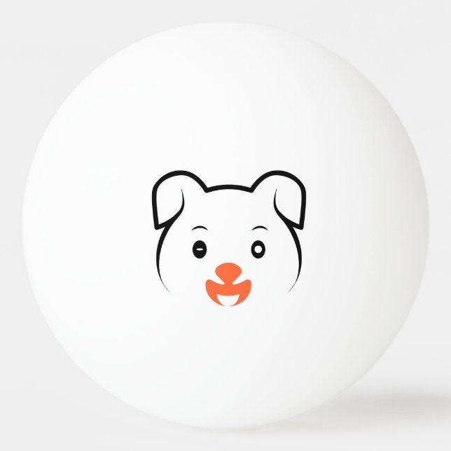 Pelota De Ping Pong Cachorro de cachorros (Anverso)