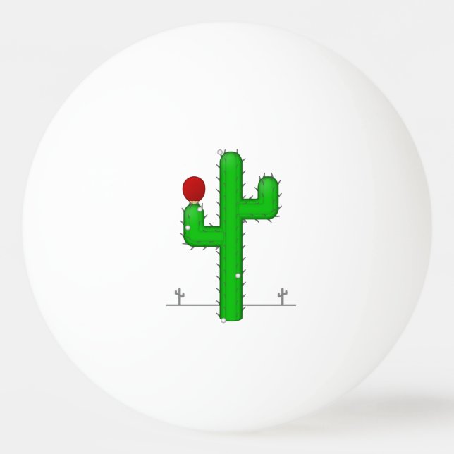 Pelota De Ping Pong Cactus hace perfecto - (Anverso)