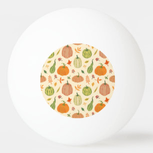 Pelota De Ping Pong Calabazas verdes y naranjas, patrón sin fisuras.
