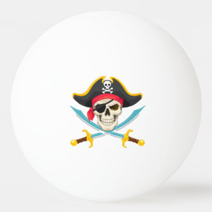Pelota De Ping Pong Calavera y sables