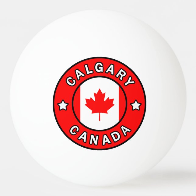 Pelota De Ping Pong Calgary Canada (Anverso)