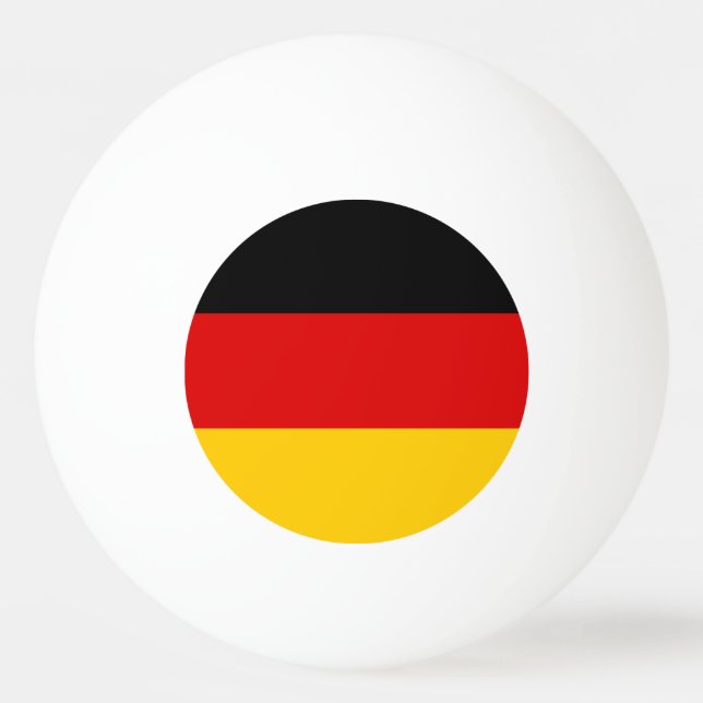 Pelota De Ping Pong Calidad de la bandera de Alemania (Reverso)