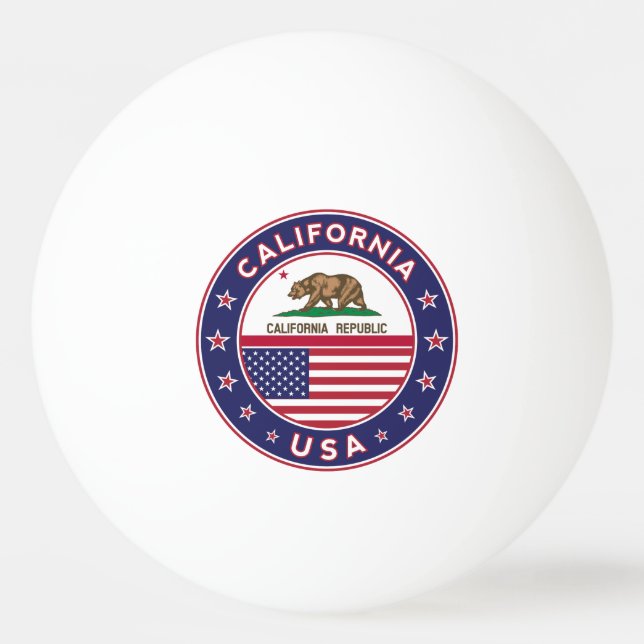 Pelota De Ping Pong California (Anverso)