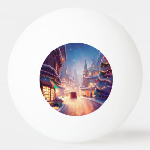 Pelota De Ping Pong Calle de la ciudad de los navidades (4)
