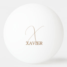 Pelota De Ping Pong Camel Brown Monogramado Ping Pong Ball