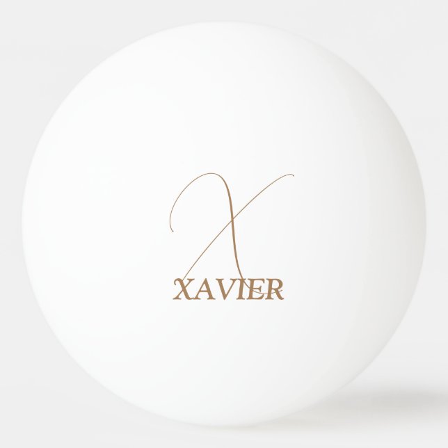 Pelota De Ping Pong Camel Brown Monogramado Ping Pong Ball (Anverso)