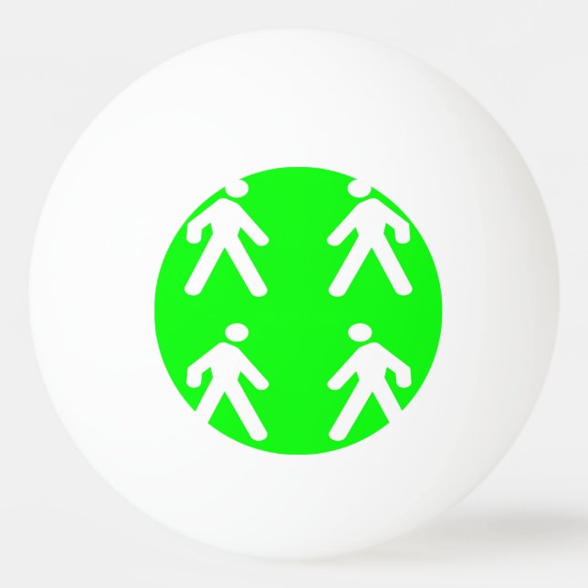 Pelota De Ping Pong Caminar por el verde (Anverso)