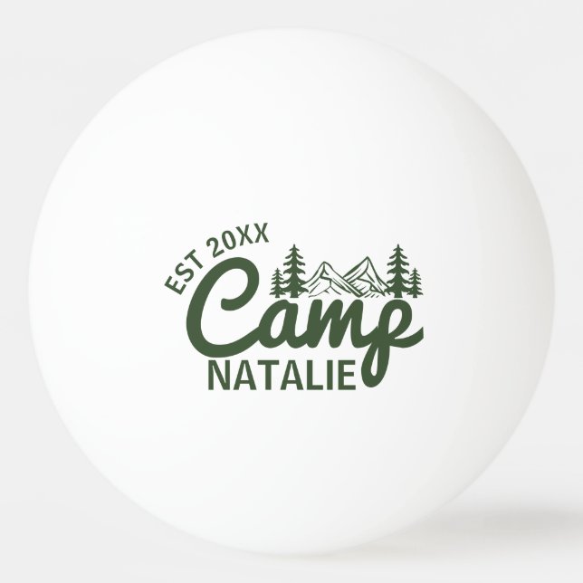 Pelota De Ping Pong Camineras personalizadas del partido Bachelorette (Anverso)