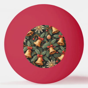 Pelota De Ping Pong Campanas de Fiesta, Patrón Decorativo de Navidad,