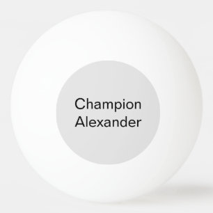 Pelota De Ping Pong Campeón moderno con nombre de personalizable