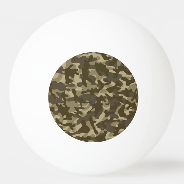 Pelota De Ping Pong Camuflaje Central (Anverso)
