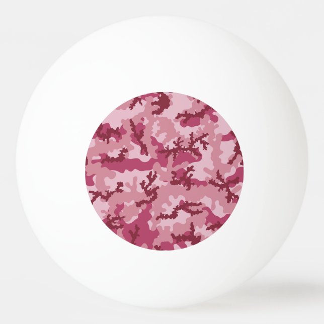 Pelota De Ping Pong Camuflaje rosa (Reverso)