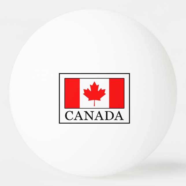 Pelota De Ping Pong Canadá (Anverso)