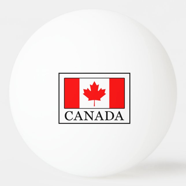 Pelota De Ping Pong Canadá (Anverso)
