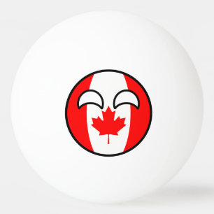 Pelota De Ping Pong Canadá Geeky que tiende divertido Countryball