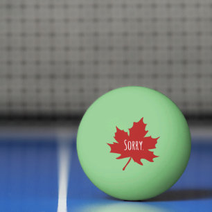 Pelota De Ping Pong Canadiense gracioso