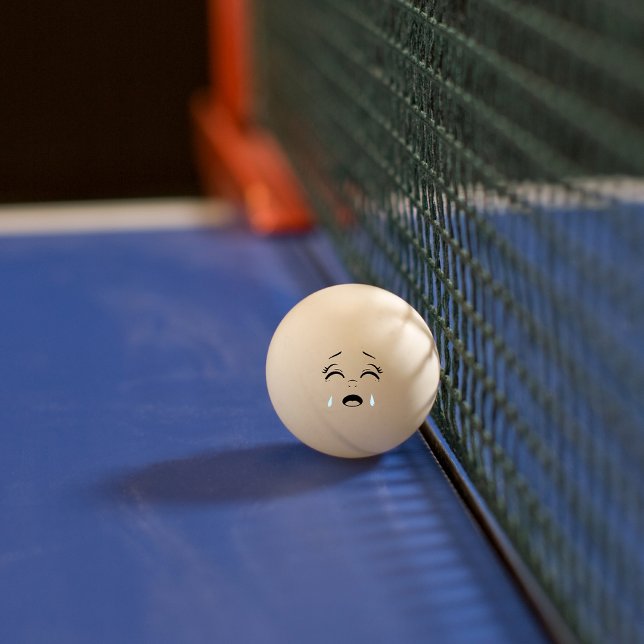Pelota De Ping Pong Cara de lloriqueante y graciosa Ping Pong Ball (Subido por el creador)