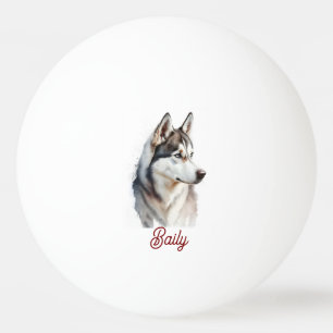 Pelota De Ping Pong Cara de Perro Personalizada Divertida Fiesta Perso