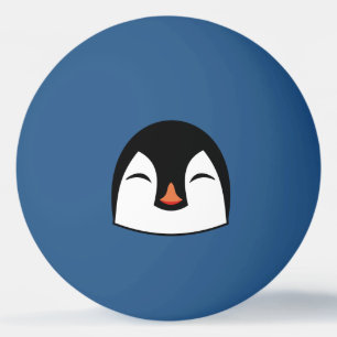 Pelota De Ping Pong Cara de pingüino