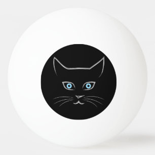 Pelota De Ping Pong Cara del gato