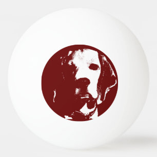 Pelota De Ping Pong Cara del perro