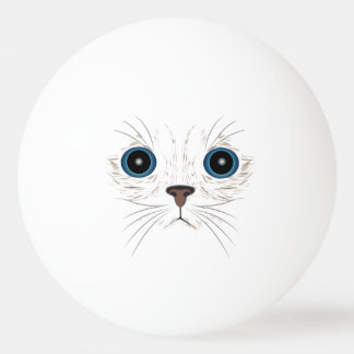 Pelota De Ping Pong Cara divertida de gatitos