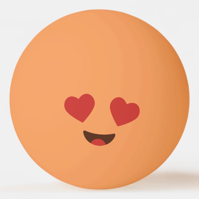 Pelota De Ping Pong Cara divertida. Emoji. Emoticón. (Reverso)