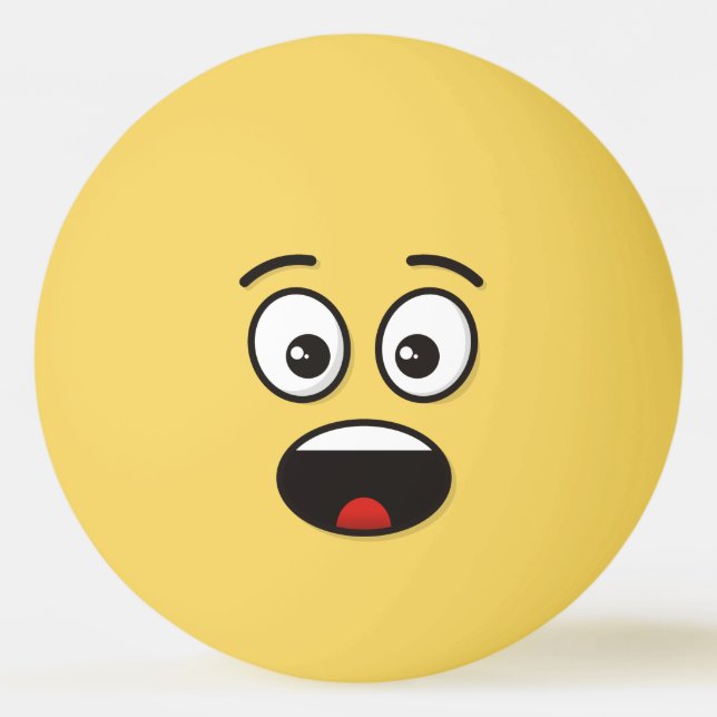 Pelota De Ping Pong Cara sorprendida (Anverso)