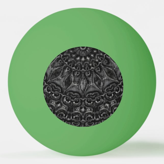 Pelota De Ping Pong Carbón Mandala Ping Pong Ball (Anverso)