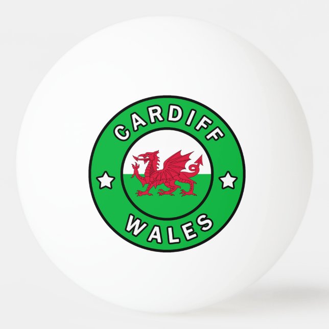 Pelota De Ping Pong Cardiff Wales (Anverso)