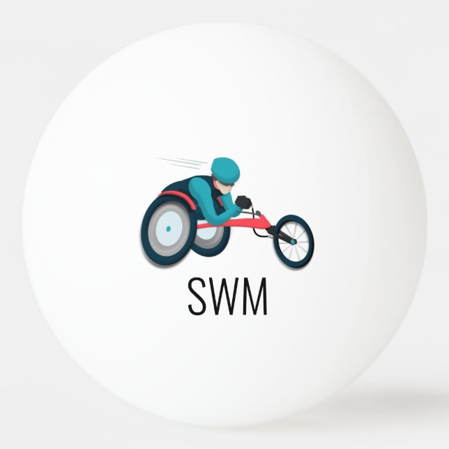 Pelota De Ping Pong Carreras en silla de ruedas (Anverso)