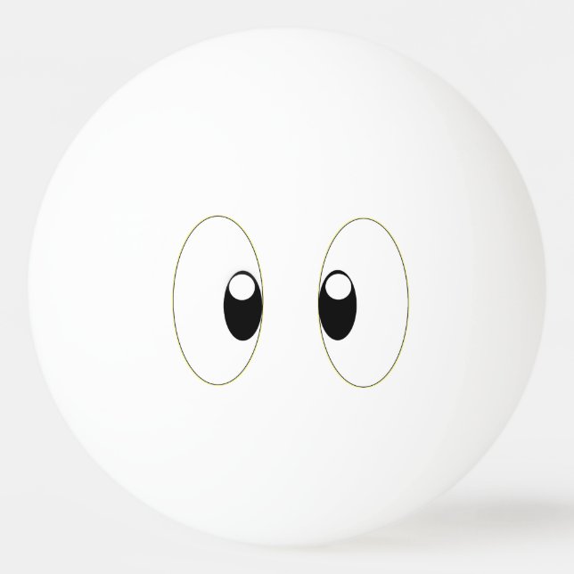 PELOTA DE PING PONG CARTOON EYES (Anverso)