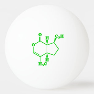 Pelota De Ping Pong Catnip Nepetalactona Fórmula Química Molecular