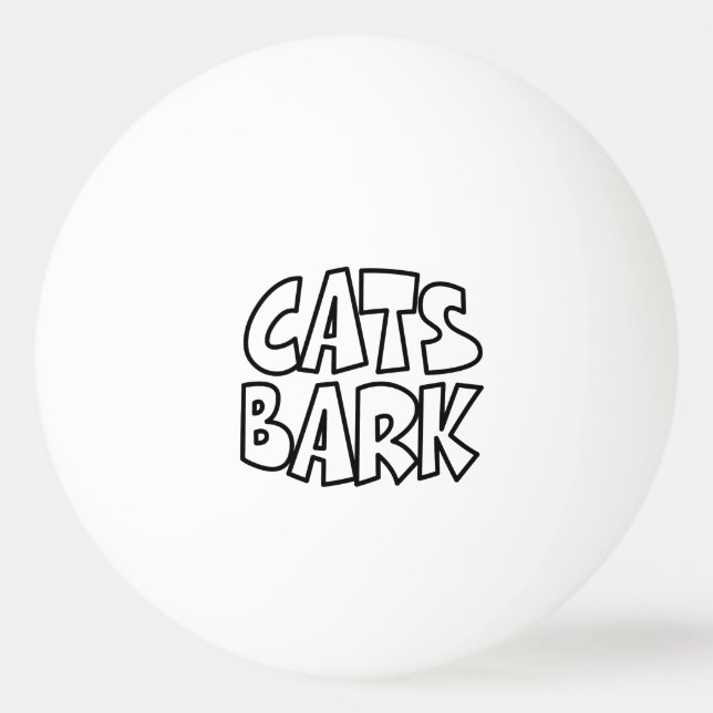 Pelota De Ping Pong Cats Bark (Anverso)