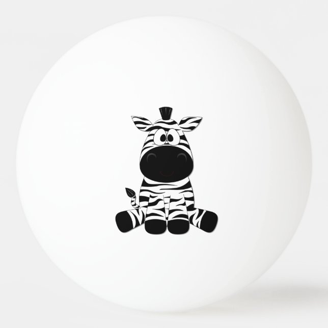 Pelota De Ping Pong Cebra tonta (Anverso)